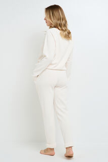 FAIENCE PANTALON DE PYJAMA ECRU