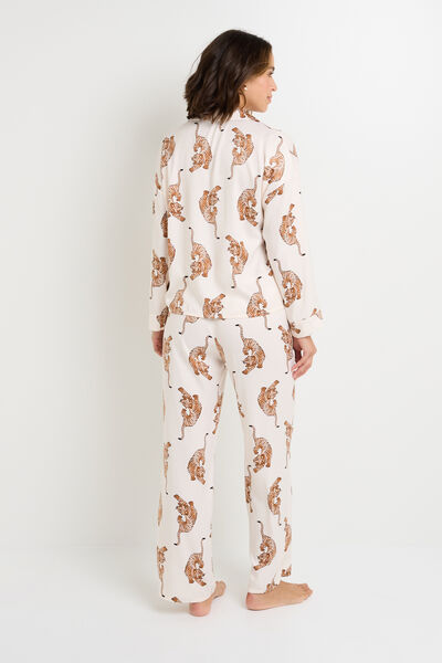 GRAMMY PANTALON DE PYJAMA MULTICO BLANC