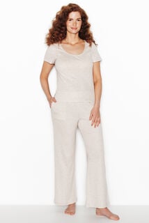 HABYBIS TEE-SHIRT MANCHES COURTES BEIGE