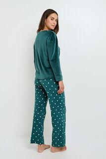 FLUFFY PANTALON DE PYJAMA MULTICO VERT