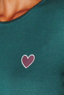 JOLISA TEE-SHIRT MANCHES LONGUES VERT FONCE