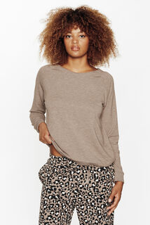 HOBBY TEE-SHIRT MANCHES LONGUES MARRON