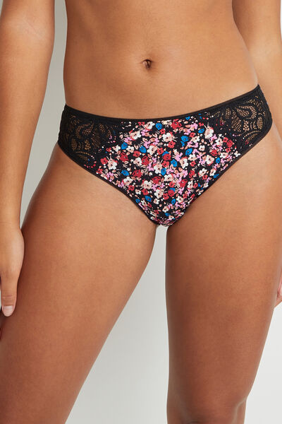 SYARA CULOTTE NOIR/ROSE