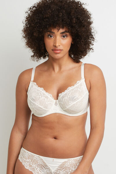TINA SOUTIEN-GORGE EMBOITANT DENTELLE BLANC