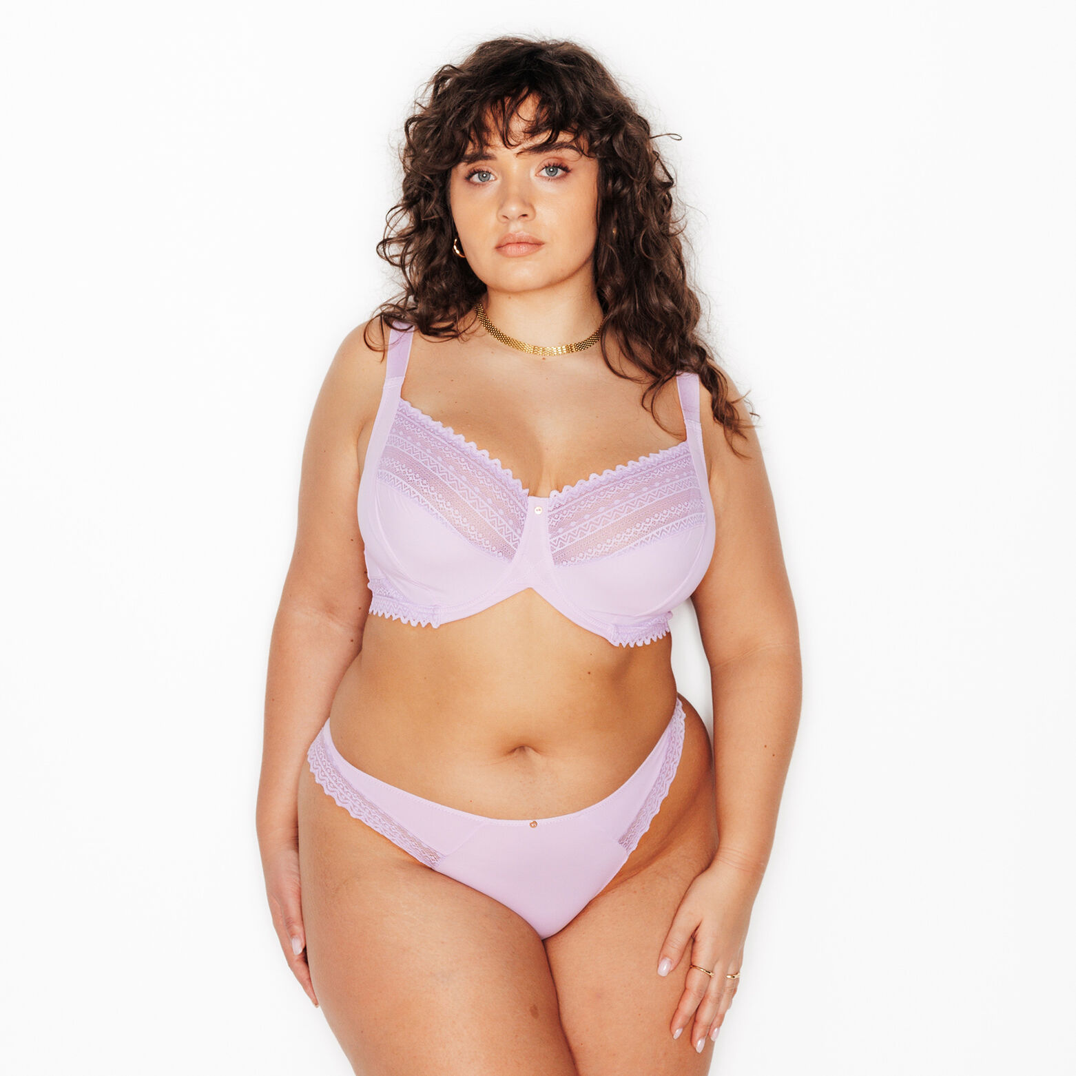 DOUCE SOUTIEN-GORGE GRANDE TAILLE LILAS