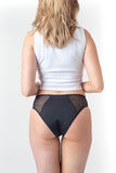 DOLENA Culotte menstruelle flux moyen  NOIR