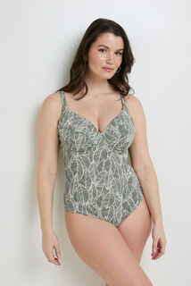 NAJA Maillot de bain Grande taille 1 Pièce MULTICO VERT