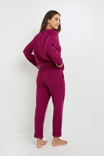 PANTALON DE PYJAMA BORDEAUX