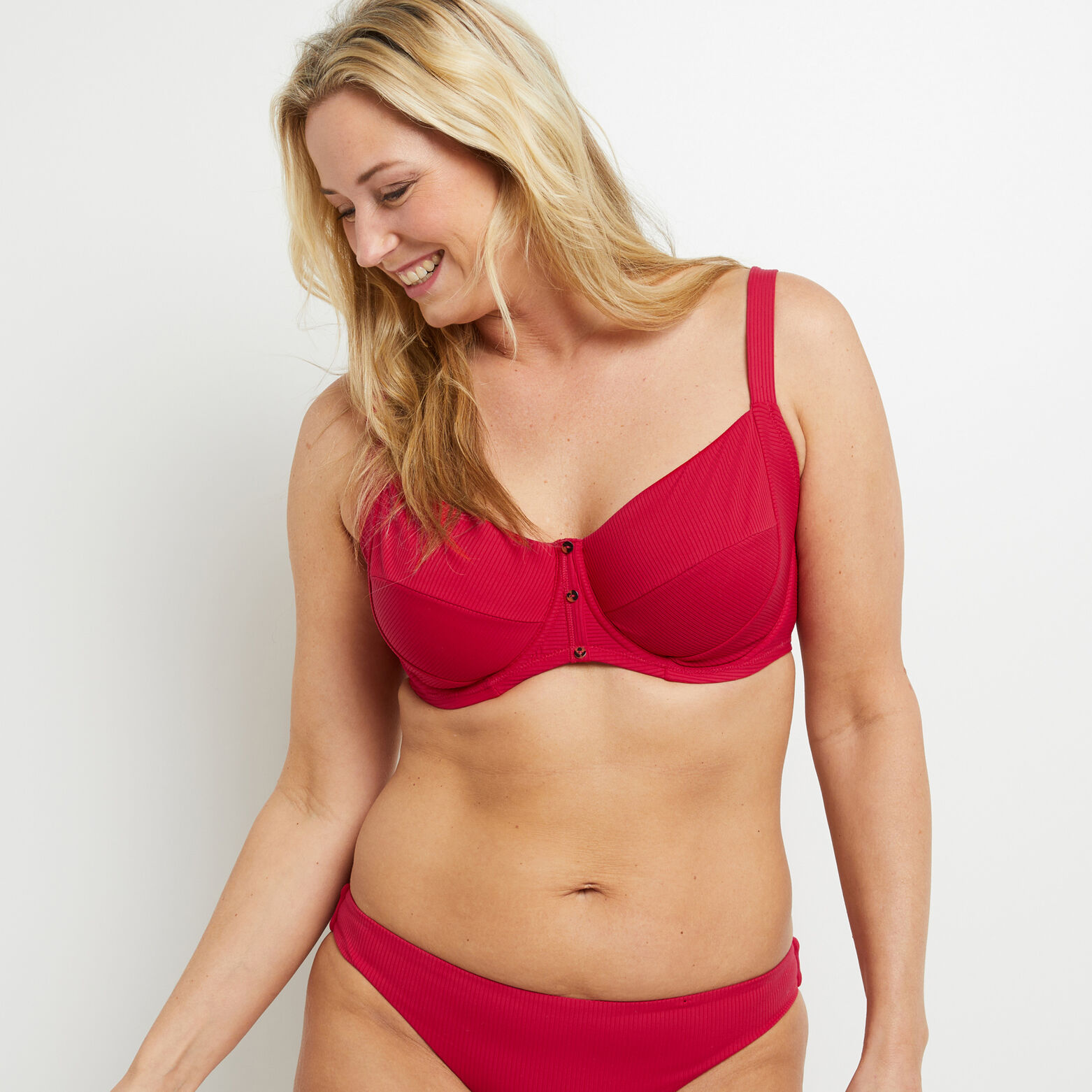 LOTUS MAILLOT DE BAIN GRANDS BONNETS ROUGE