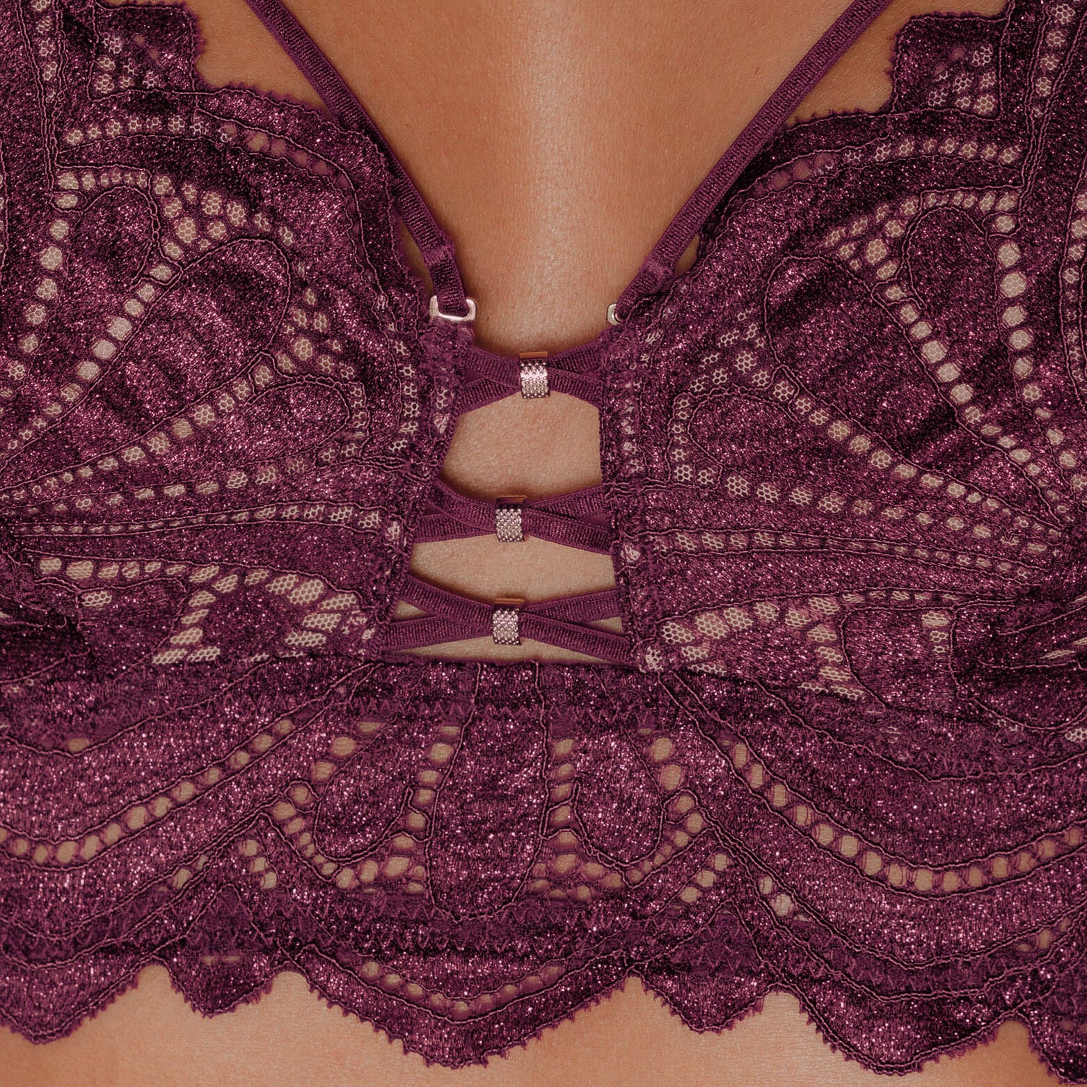 CILLE SOUTIEN-GORGE SANS ARMATURES PRUNE