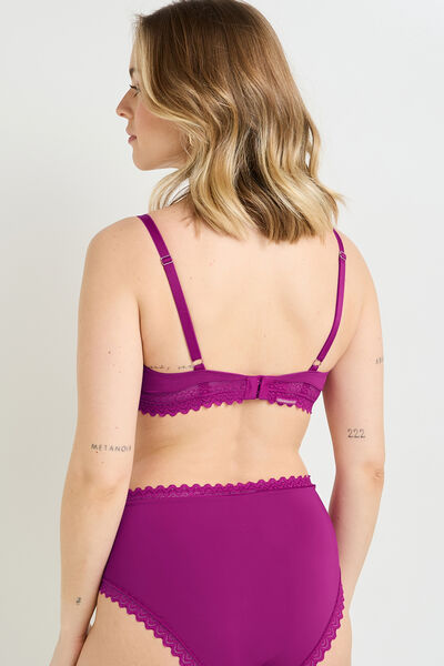SOUTIEN-GORGE EMBOITANT MICROFIBRE VIOLET