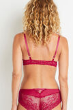 TRINITY SOUTIEN-GORGE EMBOITANT DENTELLE ROUGE