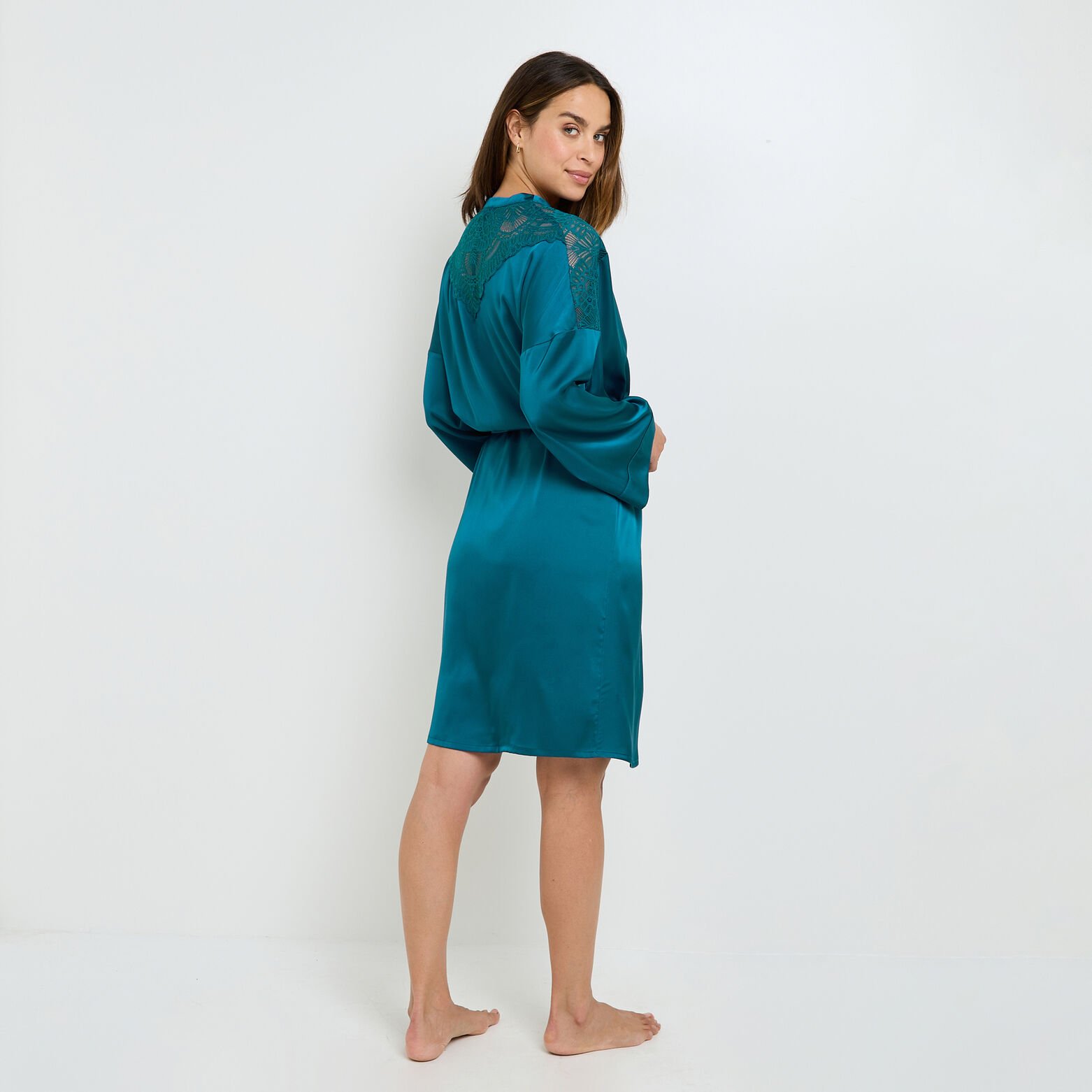 GLADIS KIMONO TURQUOISE