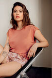 BAMBI TEE SHIRT MANCHES COURTES COTON ROSE