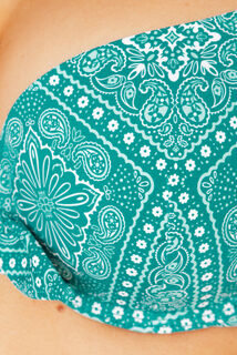 PALMYRE MAILLOT DE BAIN AMPLIFORME MULTICO BLEU