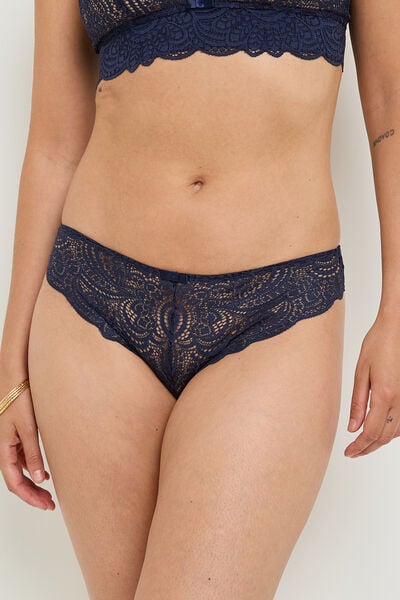 CULOTTE DENTELLE MARINE