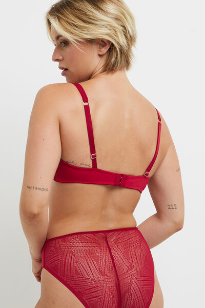 SOUTIEN-GORGE AMPLIFORME FOULARD ROUGE
