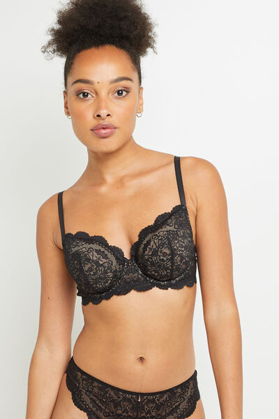 AMELIE SOUTIEN-GORGE EMBOITANT DENTELLE NOIR