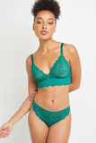 DENTELLE TANGA VERT