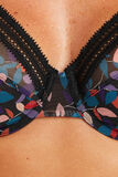 ANTONIA SOUTIEN-GORGE FOULARD NOIR/ROSE