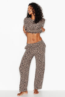 JORDANA PANTALON DE PYJAMA MULTICO MARRON