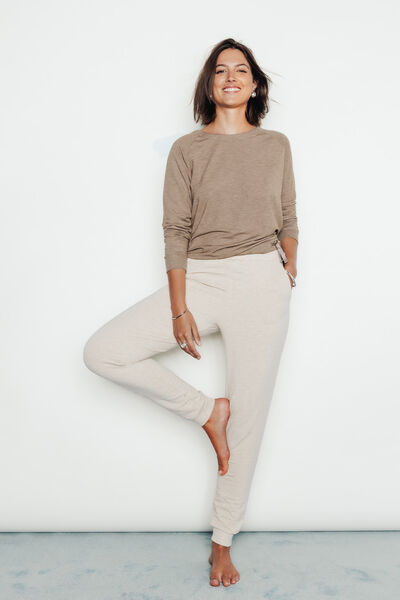PANTALON DE PYJAMA BEIGE