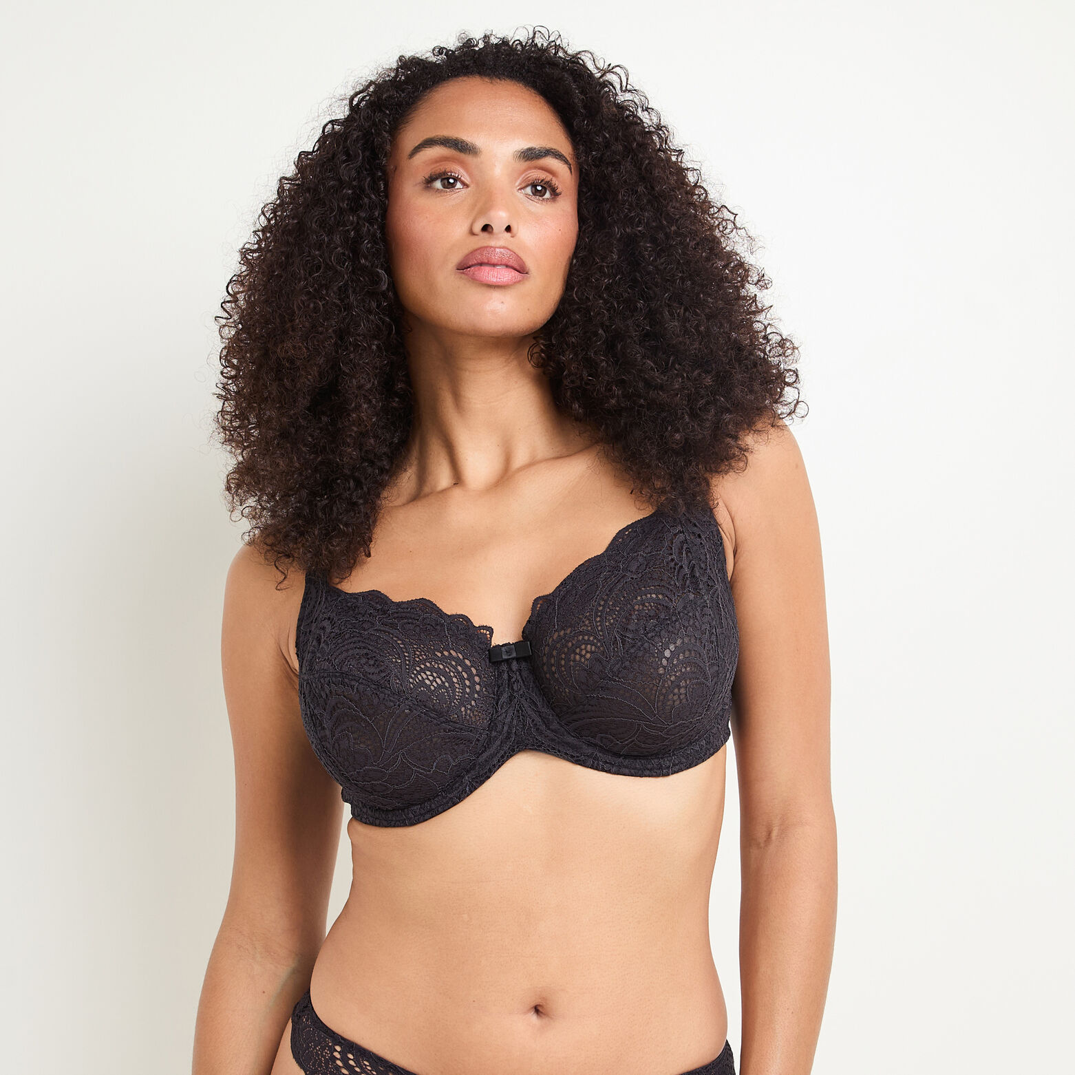 DENTELLE SOUTIEN-GORGE EMBOITANT DENTELLE NOIR