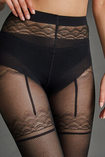 FELICITA COLLANT FANTAISIE 40 DENIERS NOIR