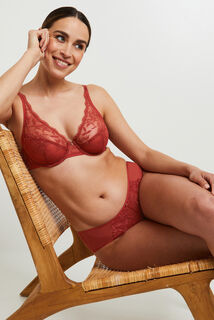 FLORENCE SOUTIEN-GORGE FOULARD BORDEAUX