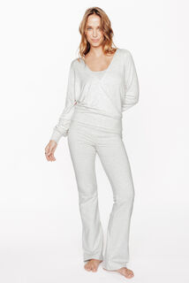 IDA PULL CACHE-COEUR GRIS CLAIR