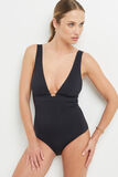 LISA MAILLOT DE BAIN 1 PIECE FOULARD NOIR