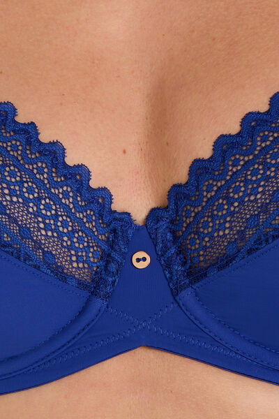 DOUCE SOUTIEN-GORGE EMBOITANT MICROFIBRE BLEU
