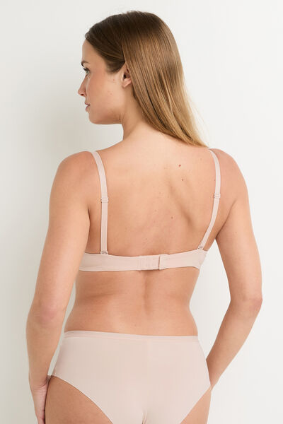 SOUTIEN-GORGE PUSH UP MICROFIBRE NATUREL
