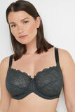 DENTELLE SOUTIEN-GORGE GRANDS BONNETS ANTHRACITE