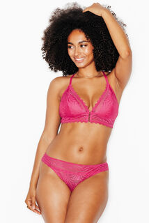 FALLON TANGA DENTELLE ROSE