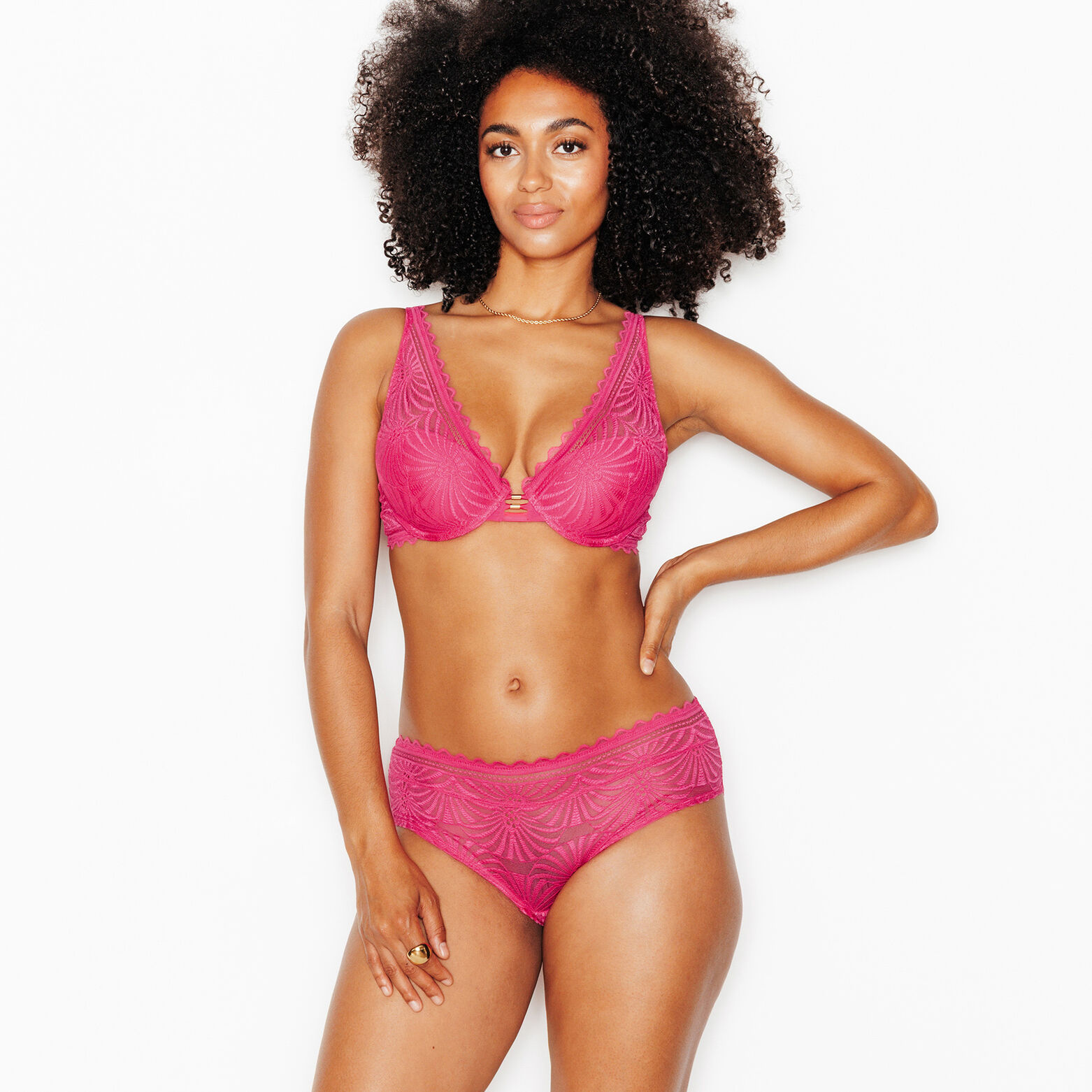 FALLON SHORTY DENTELLE ROSE