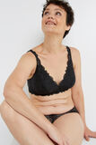 DENTELLE SOUTIEN-GORGE FOULARD POST-OP NOIR