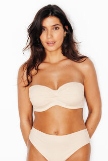 PERLE MAILLOT DE BAIN BANDEAU ECRU
