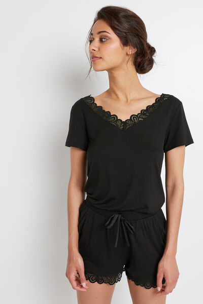 SHORT VISCOSE NOIR
