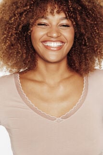 CANNELLE Tee-shirt manches longues BEIGE