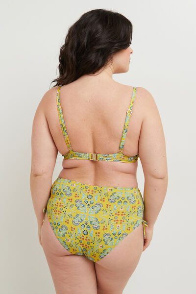 MALICE MAILLOT DE BAIN CULOTTE HAUTE MULTICO VERT