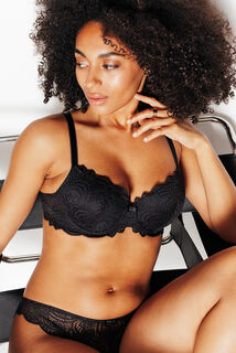DENTELLE SOUTIEN-GORGE AMPLI DENTELLE NOIR