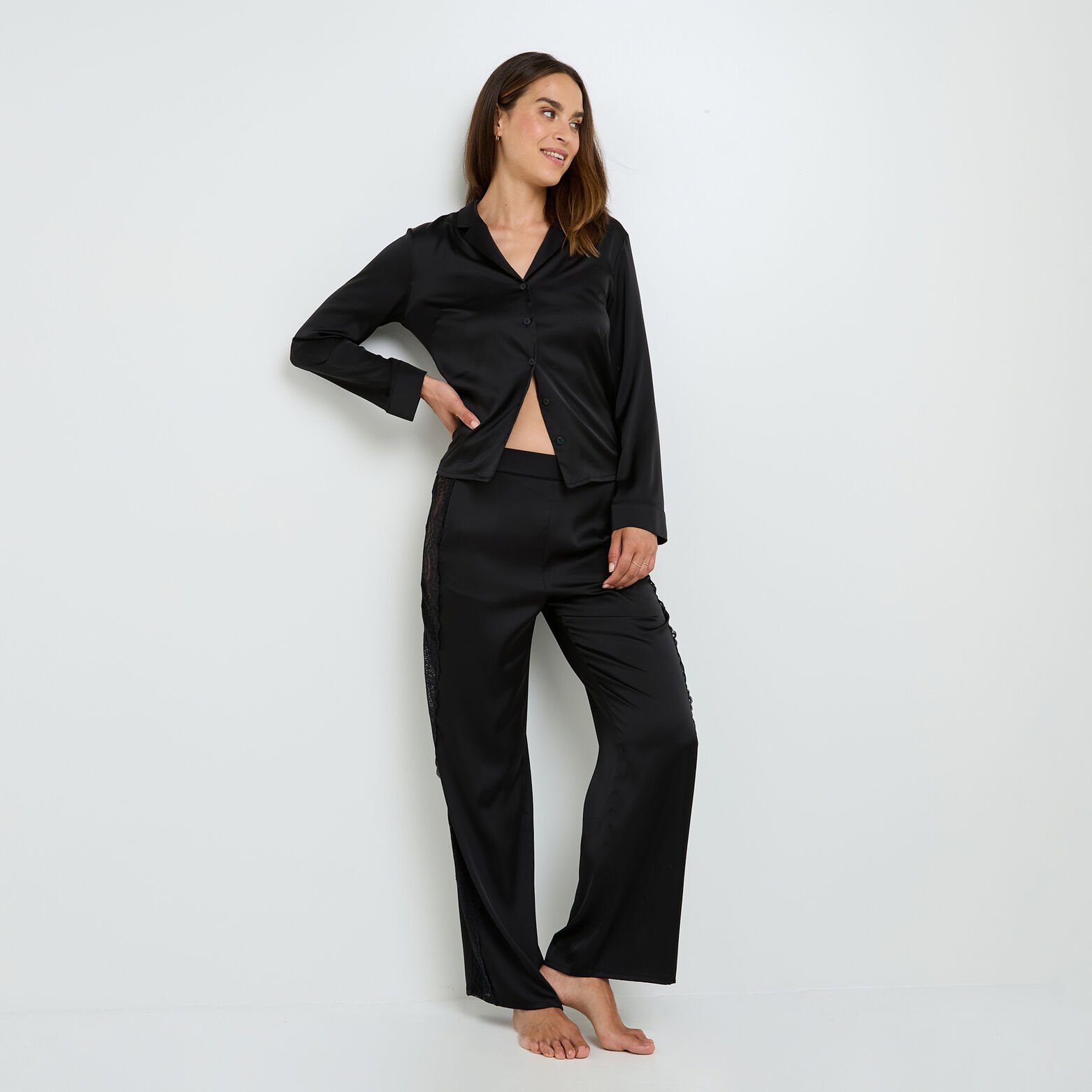 GLADIS CHEMISE MANCHES LONGUES NOIR