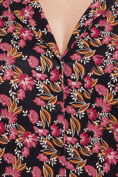CAMILLE LIQUETTE MANCHES LONGUES VISCOSE MULTICO NOIR