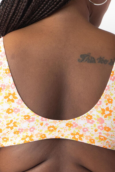BRASSIERE CÔTE IMPRIMEE MULTICOLORE