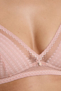 FLO SOUTIEN-GORGE SANS ARMATURES DENTELLE POUDRE