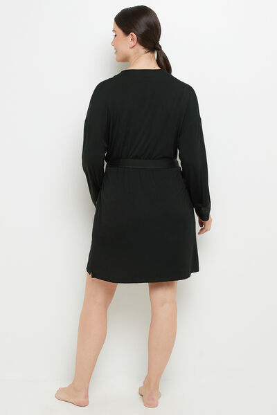 CAMILLE DESHABILLE VISCOSE NOIR