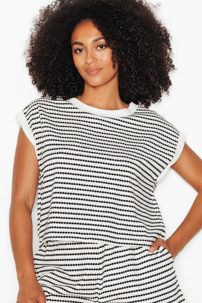 TSHIRT MANCHES COURTES MULTICO BLANC