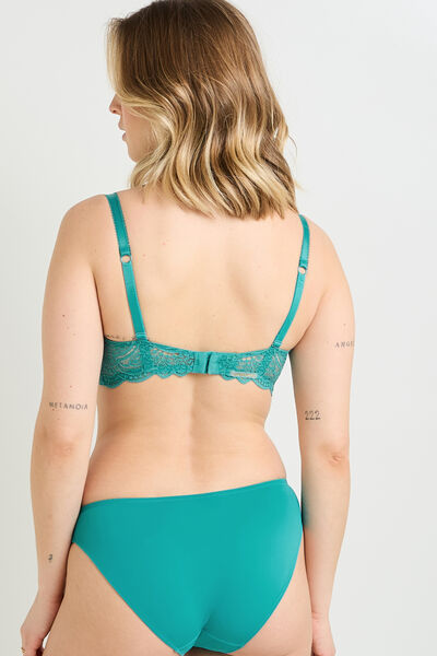 DENTELLE SOUTIEN-GORGE SANS ARMATURES AMPLIFORME   Vert clair