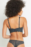 DENTELLE SOUTIEN-GORGE SANS ARMATURES ANTHRACITE